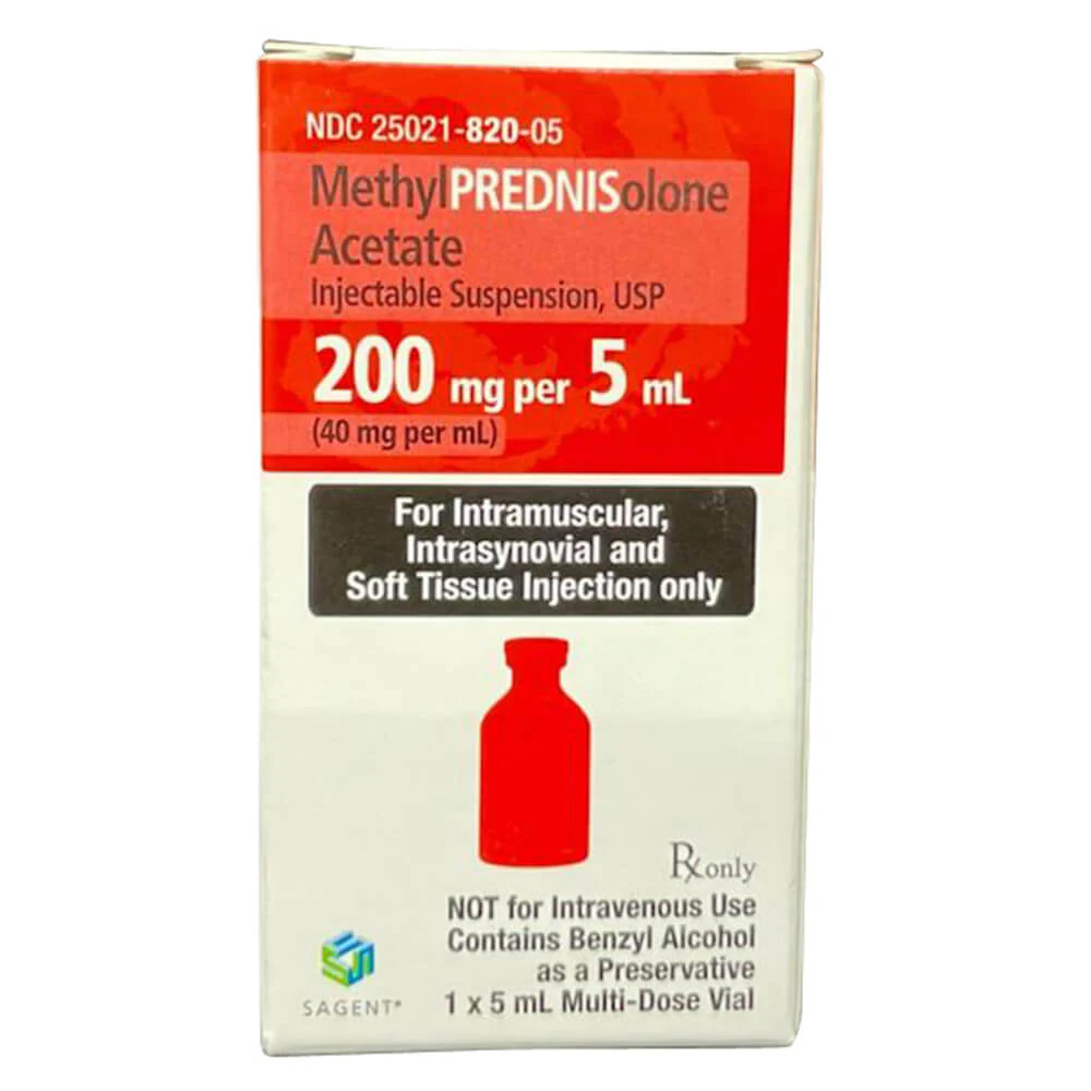 Rx MethylPREDNISolone Acetate 40mg/ml x 5ml vial - Pet's Shop