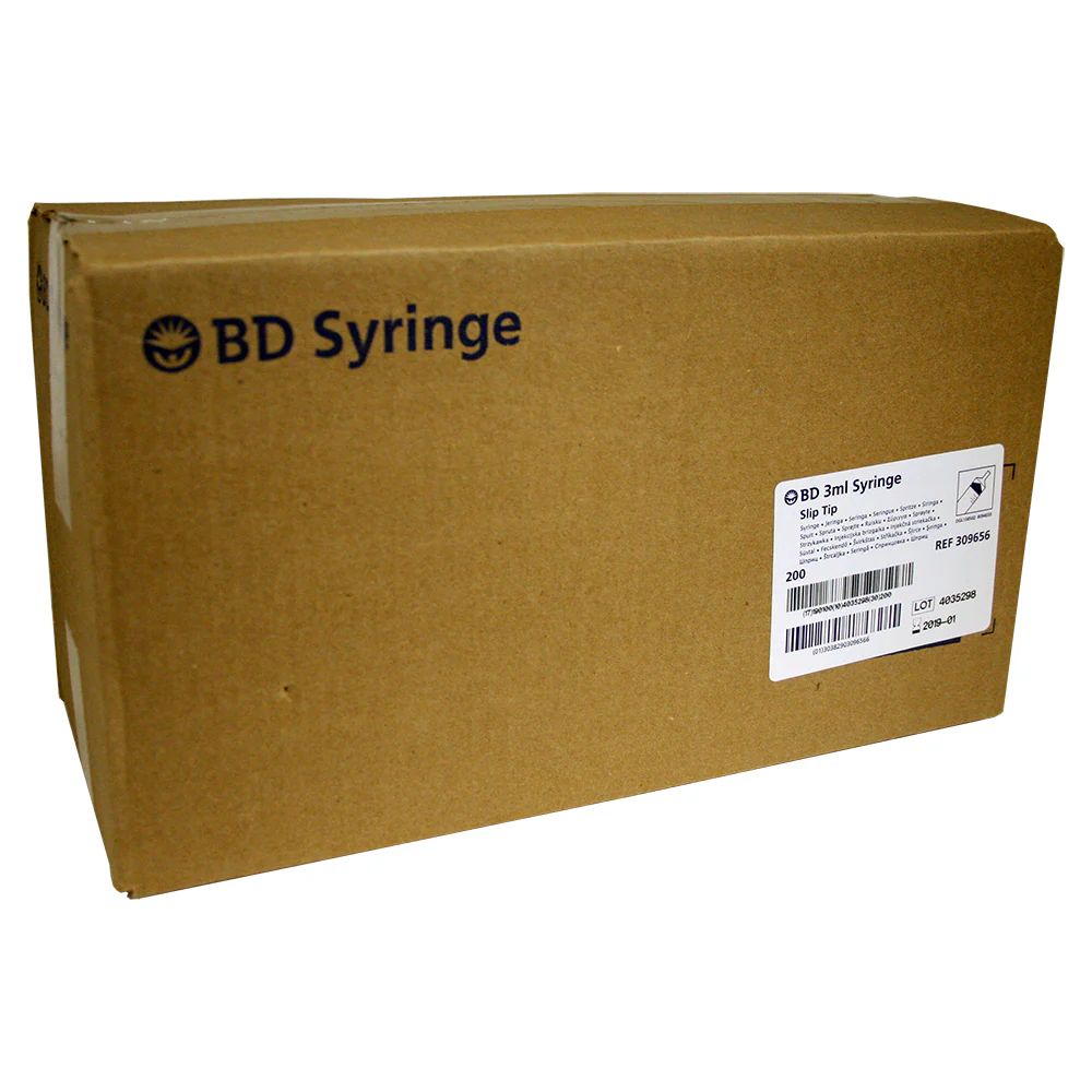 BD Slip Tip Syringes, 3cc, 200 ct - Pet's Shop