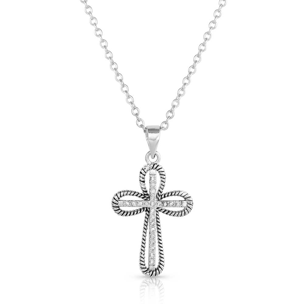Expressive Faith Crystal Cross Necklace - Pet's Shop