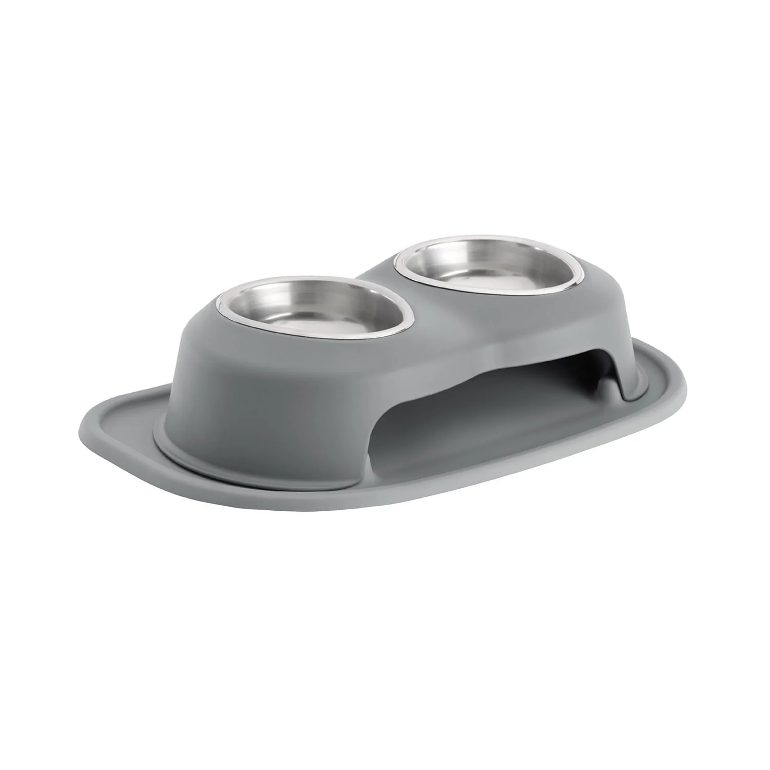 WeatherTech Double High Pet Feeding System, Stainless Steel - Pet's Shop