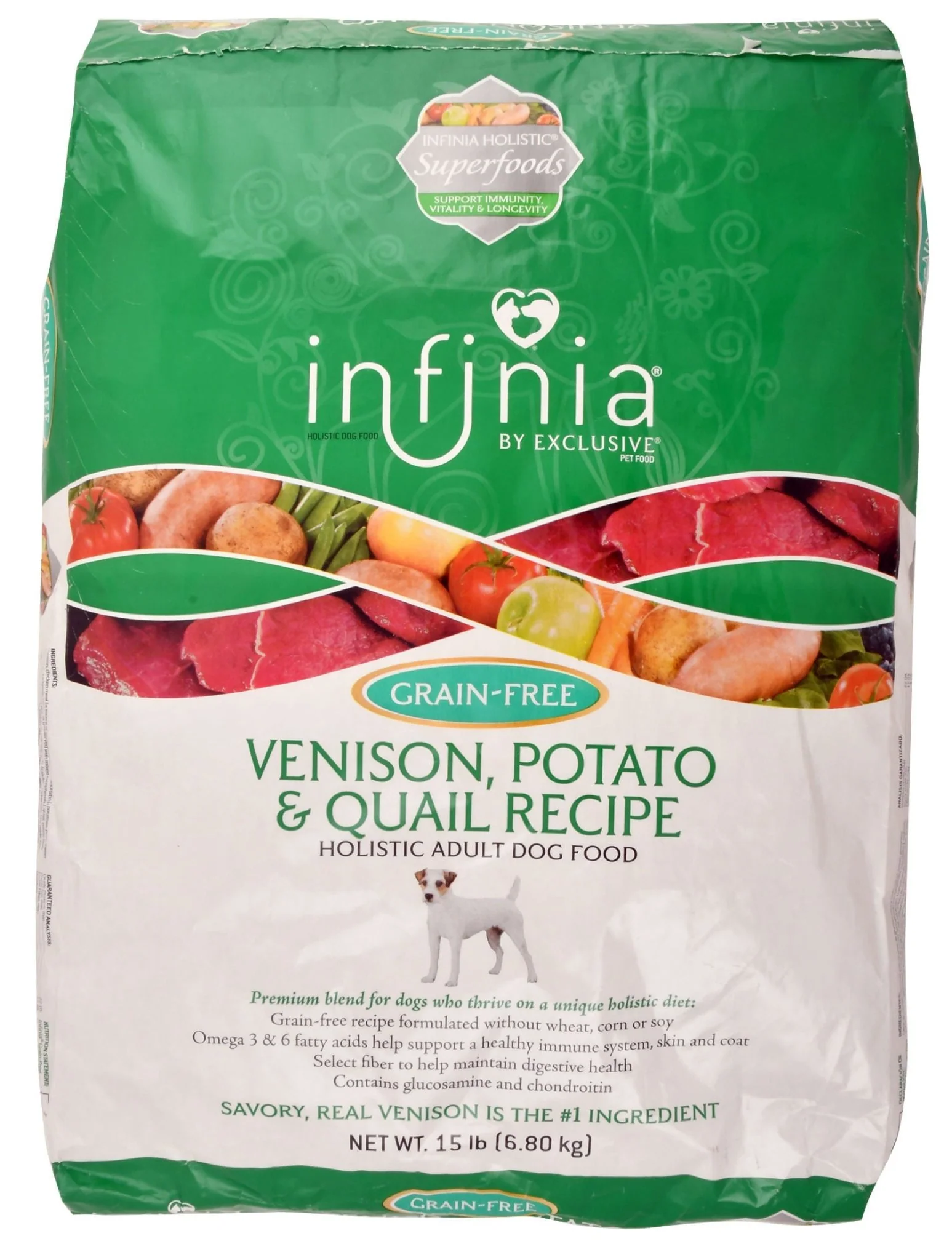 Infinia Grain Free Venison, Potato, & Quail Recipe - Pet's Shop