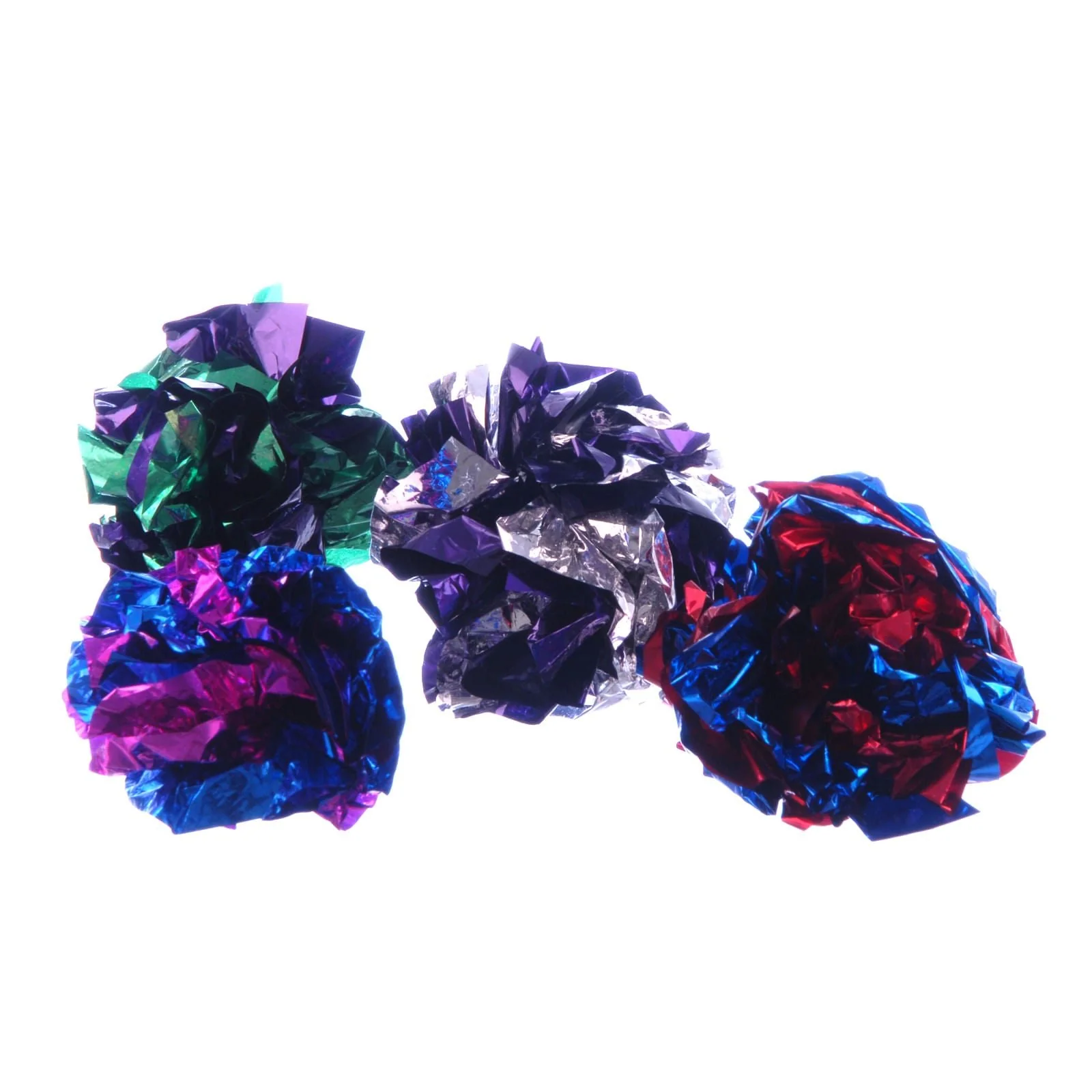 Mylar Crackle Balls Cat Toys, 4 pk - Pet's Shop