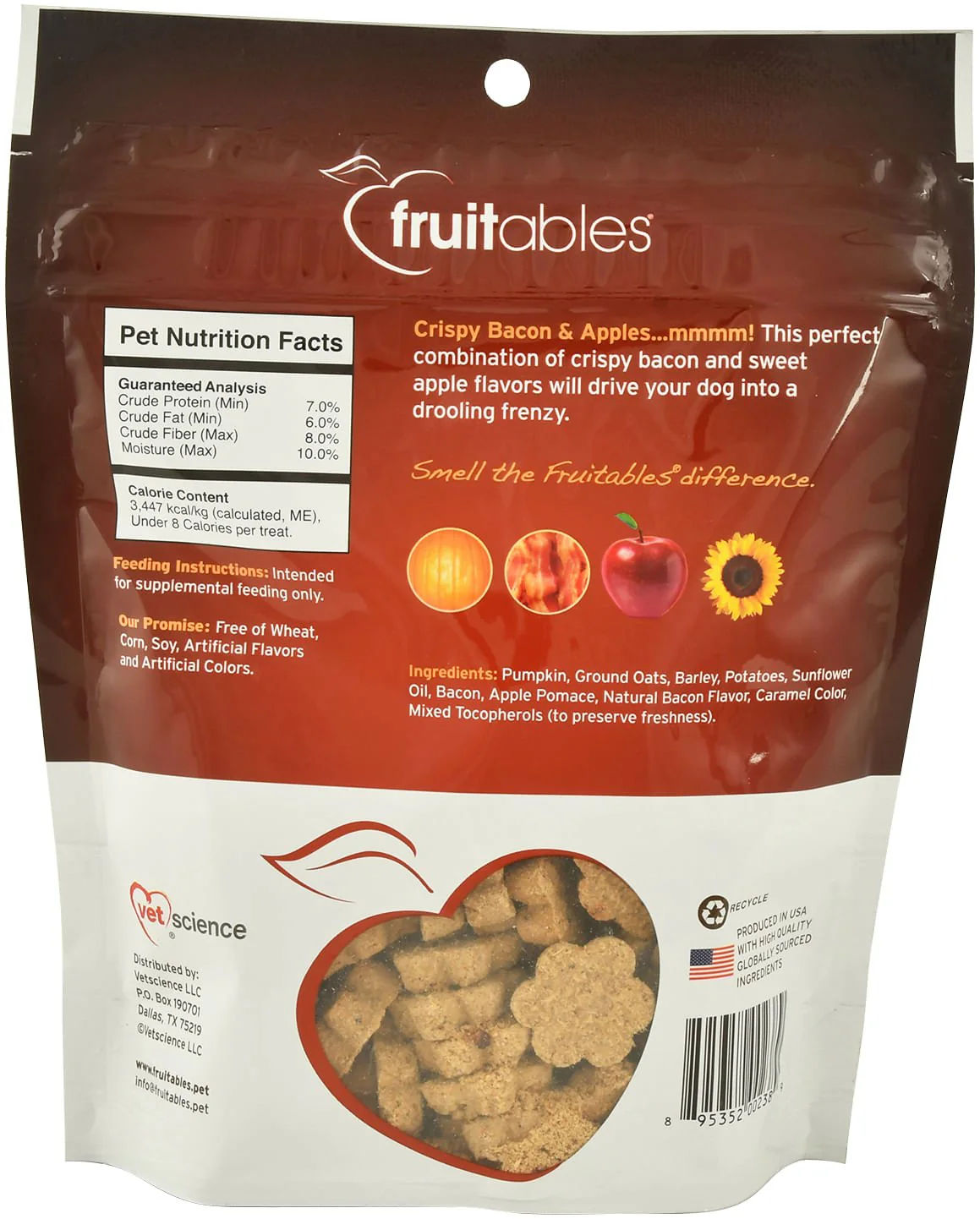 Fruitables Crunchy Treats, 7 oz - Pet's Shop