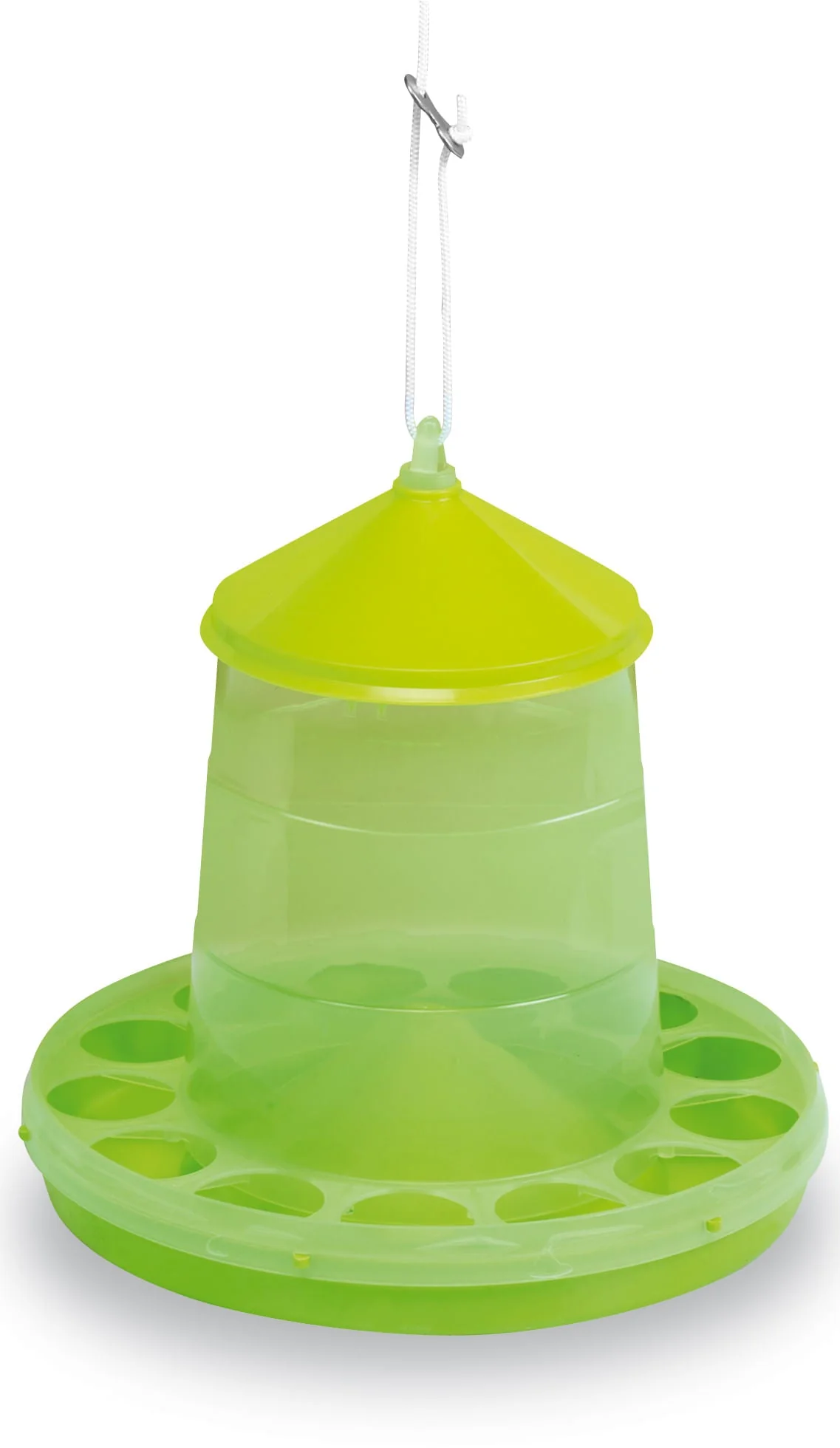 Plastic Hanging Chicken Feeder, 4 lbs - Pet's Shop