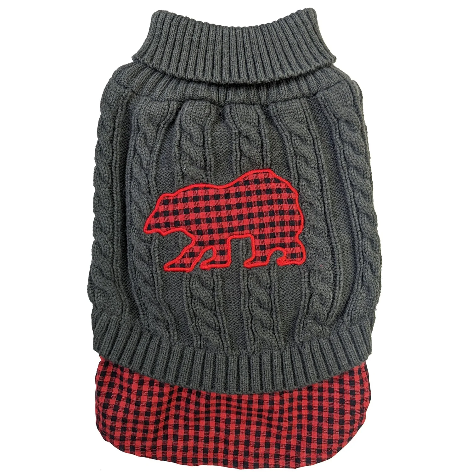 Un-tucked Plaid Sweater - Pet's Shop