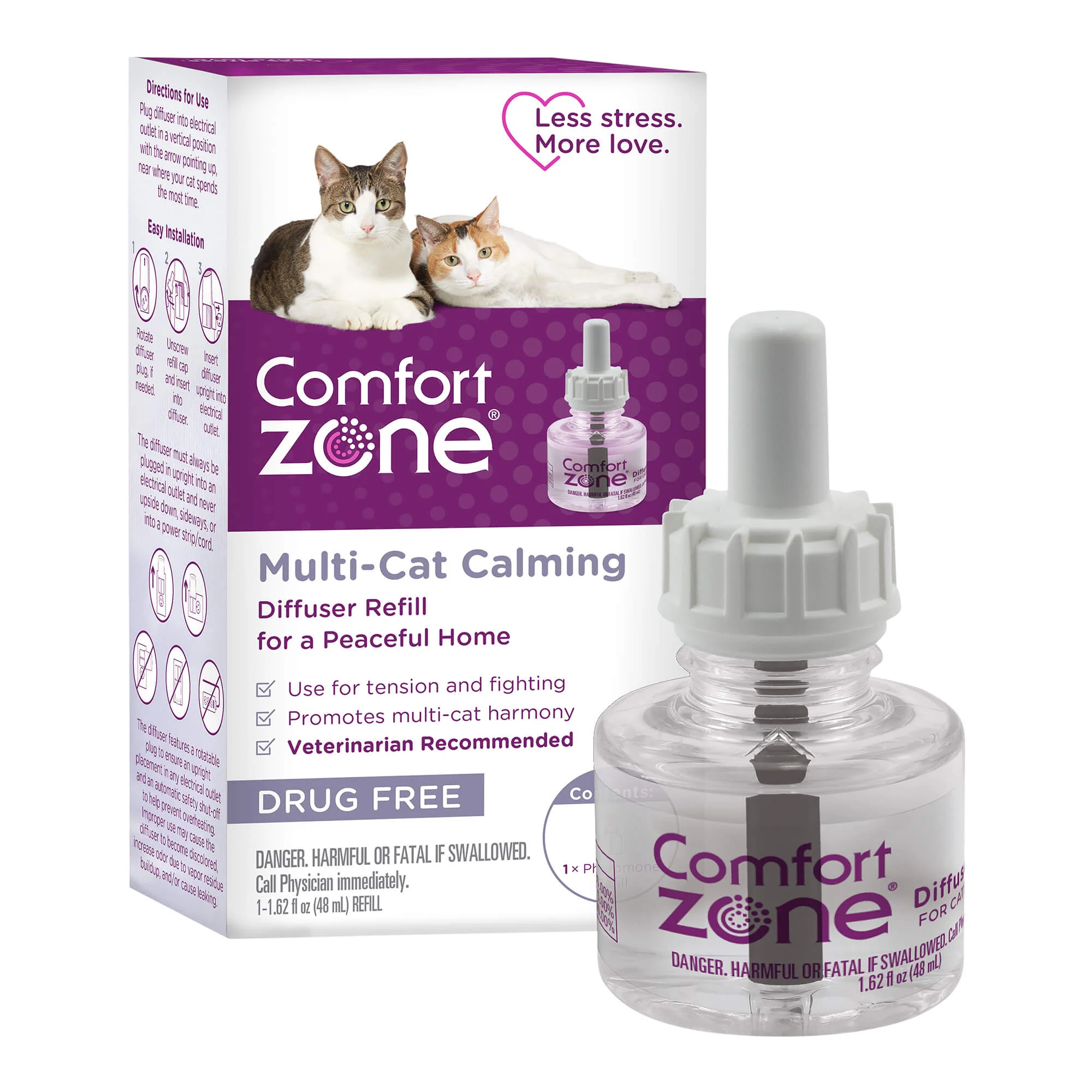 Comfort Zone Multi Cat Calming Diffuser Refills - Pet's Shop