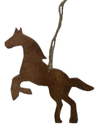 Cowhide Leather Christmas Ornament - Pet's Shop