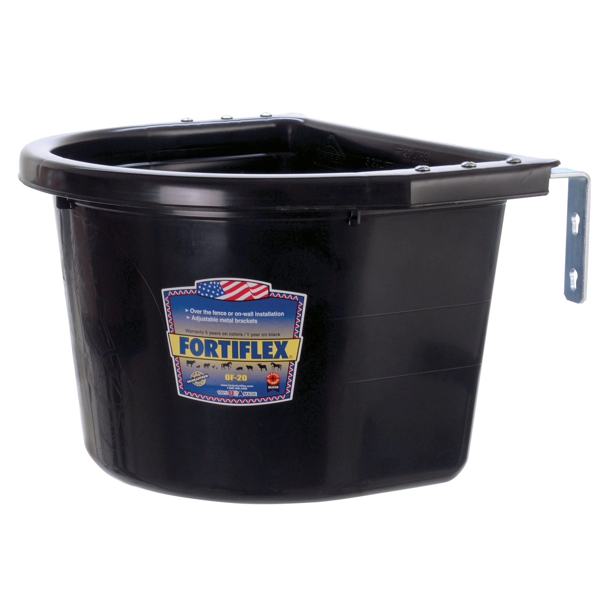 Over-The-Fence Bucket for Horse & Livestock Feeding, 5 Gallon - Pet's Shop