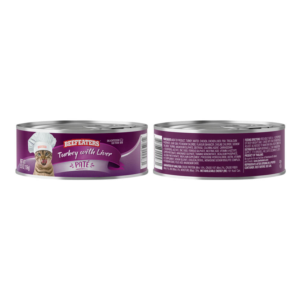Beefeaters Pate Wet Cat Food, Case of 24 - Pet's Shop