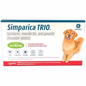 Simparica Trio Chewable Tablets for Dogs - Pet's Shop