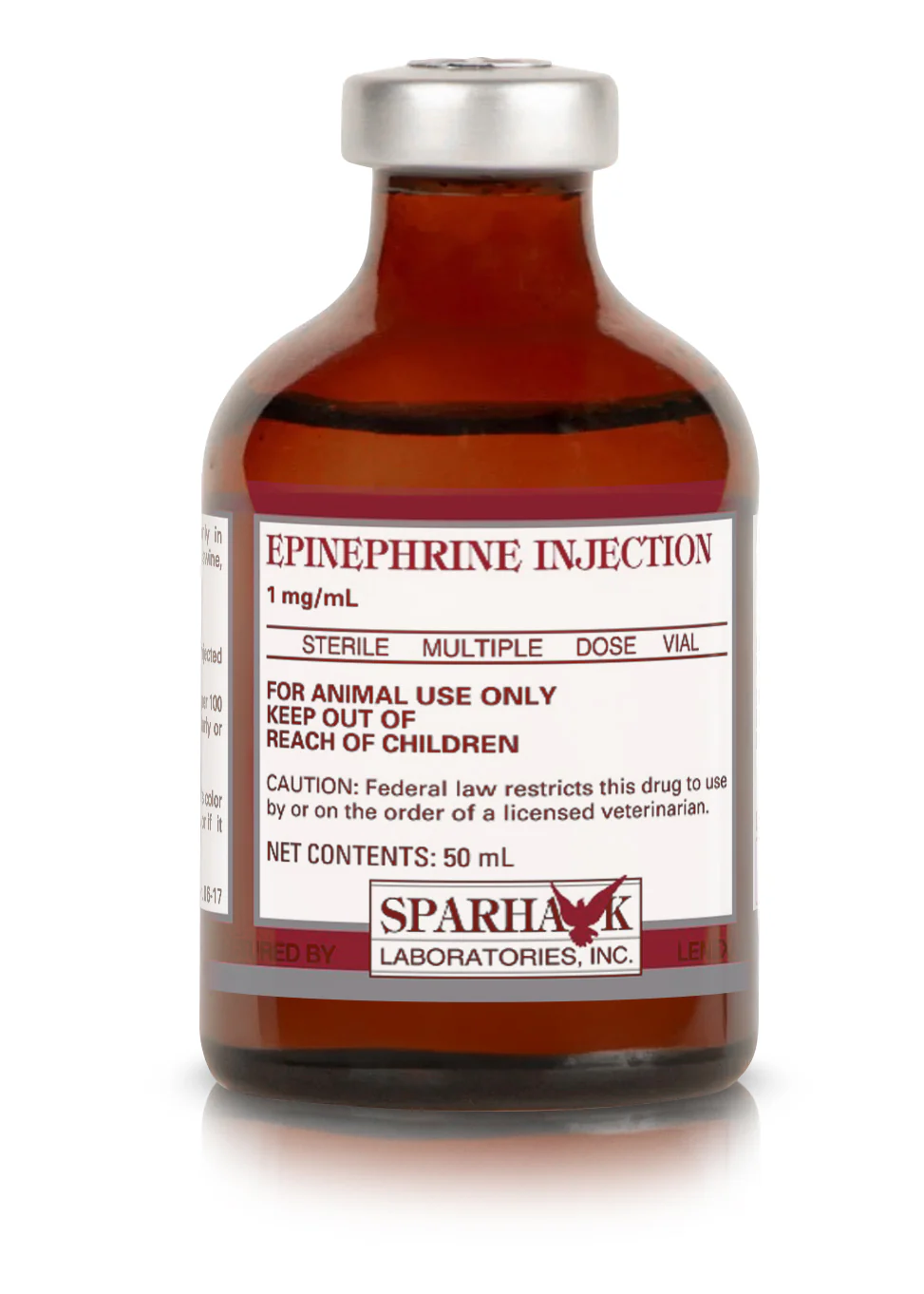 Rx Epinephrine Injection 1:1000, 50ml for Horses & Livestock - Pet's Shop