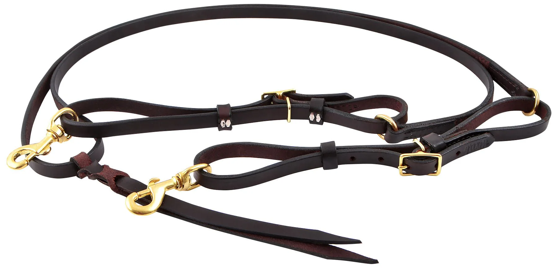 Tucker Leather Adjustable Trail Rein - Pet's Shop
