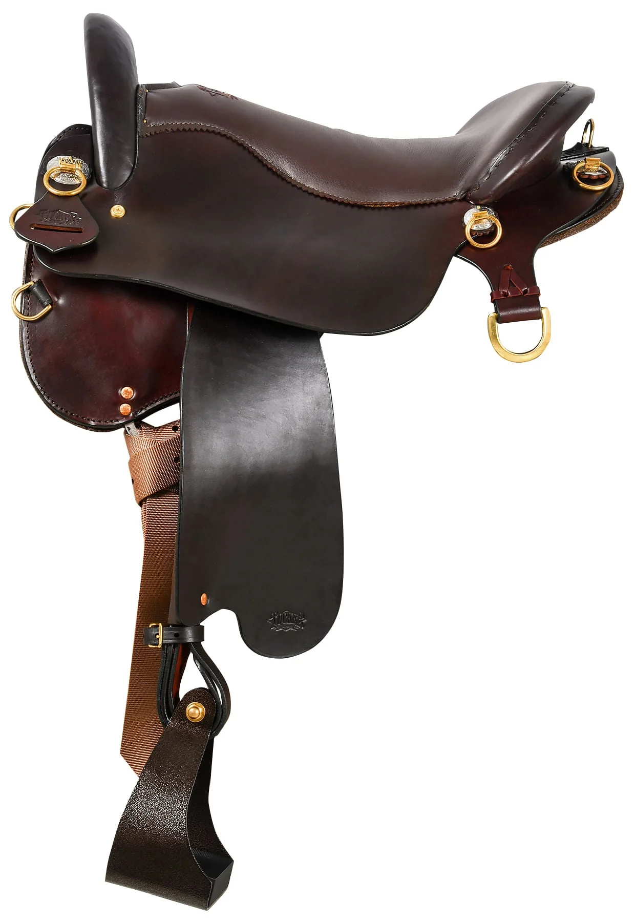 Tucker Custom Endurance Trail Saddle, Wide, Brown - Pet's Shop