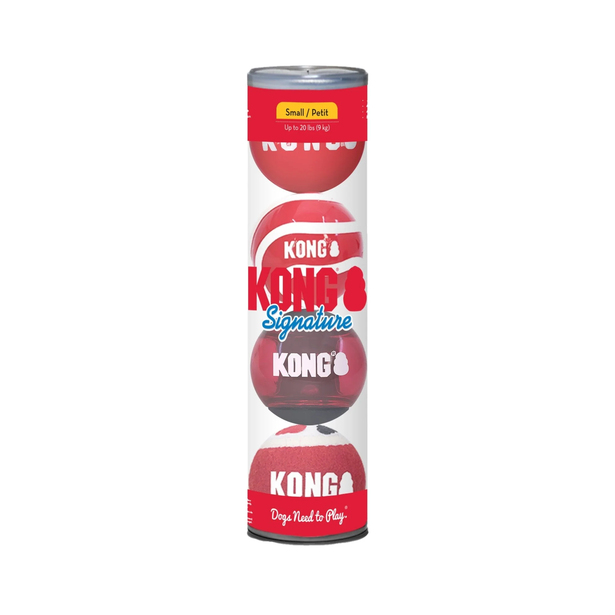 KONG Signature Fetch Balls for Dogs, 4 pk - Pet's Shop