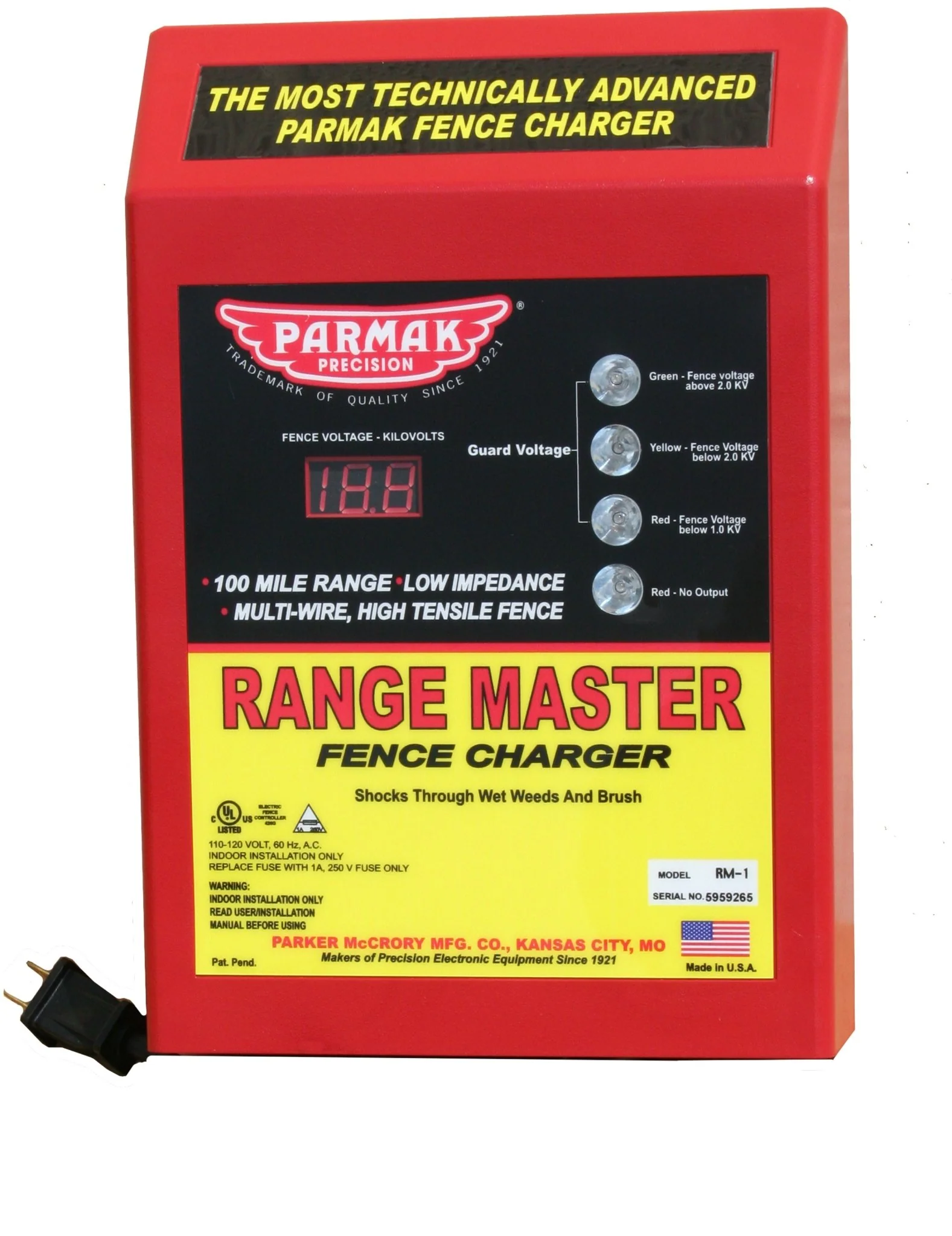 Parmak Range Master Fence Charger - Pet's Shop
