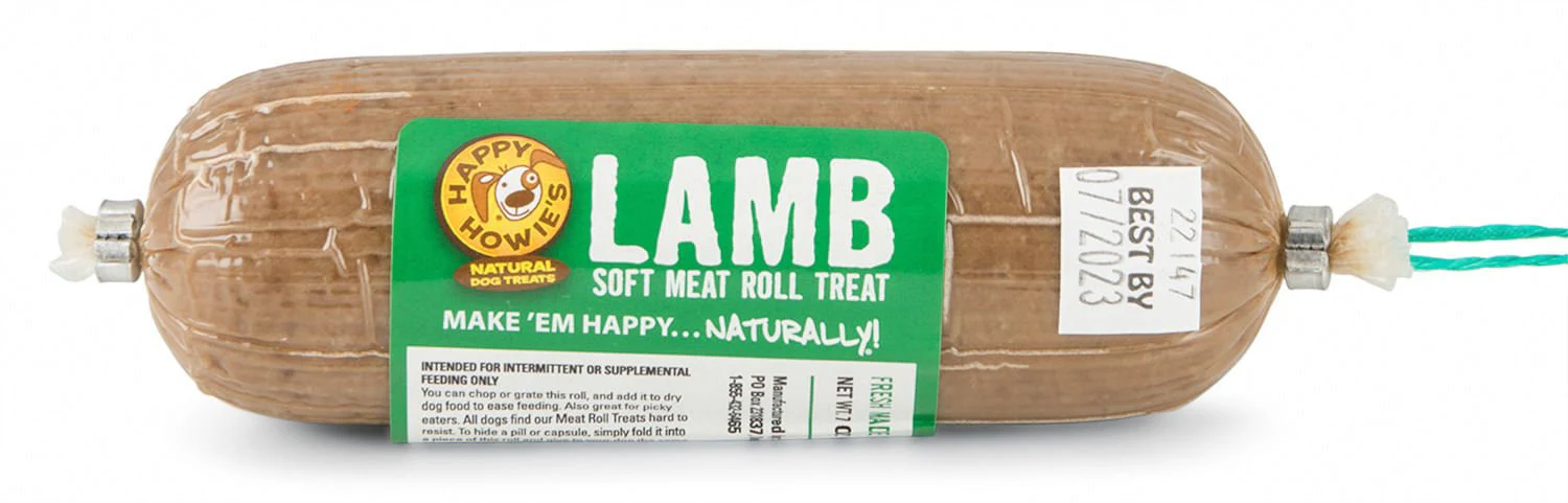Happy Howie's Gourmet Meat Roll, Lamb - Pet's Shop