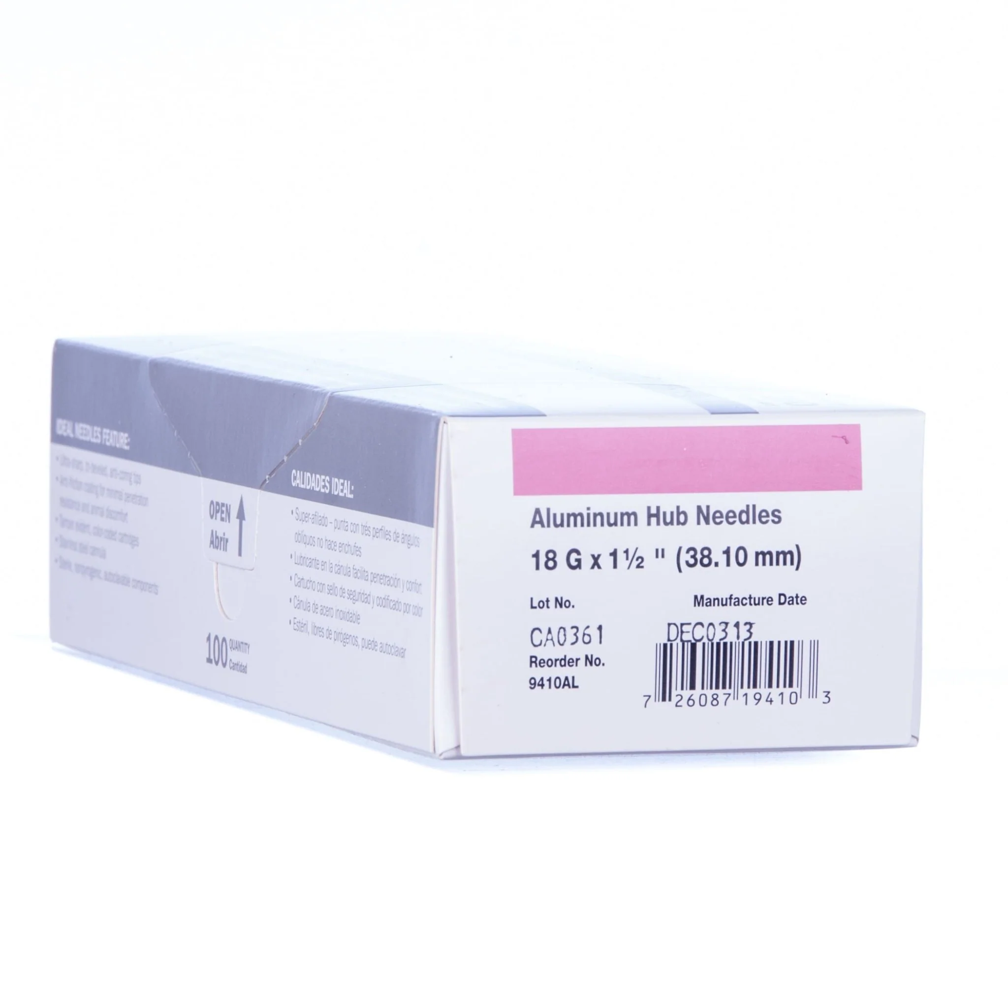 Aluminum Hub Needles, Box of 100 - Pet's Shop