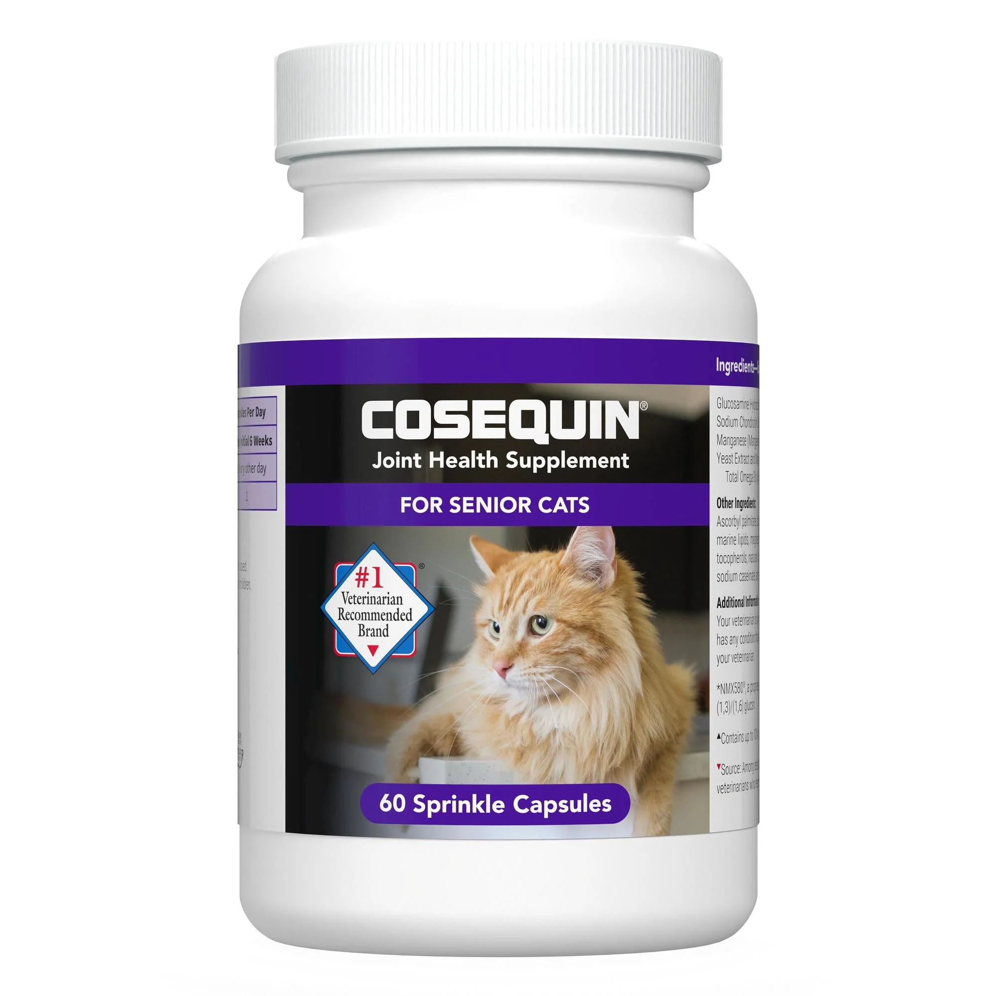 Nutramax Cosequin Senior Joint Health Supplement for Cats, 60 Sprinkle Capsules - Pet's Shop