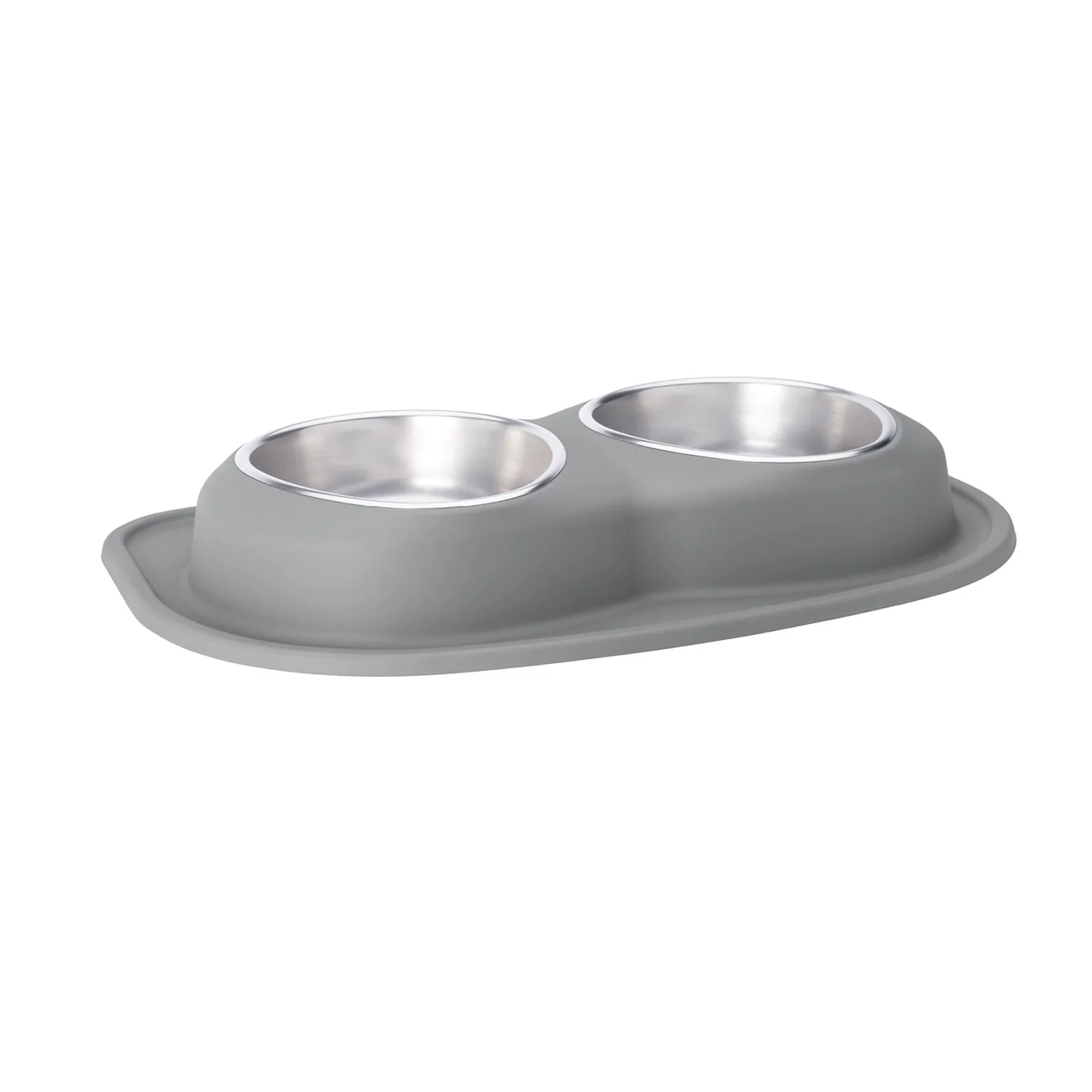 WeatherTech Double Low Pet Feeding System, Stainless Steel - Pet's Shop