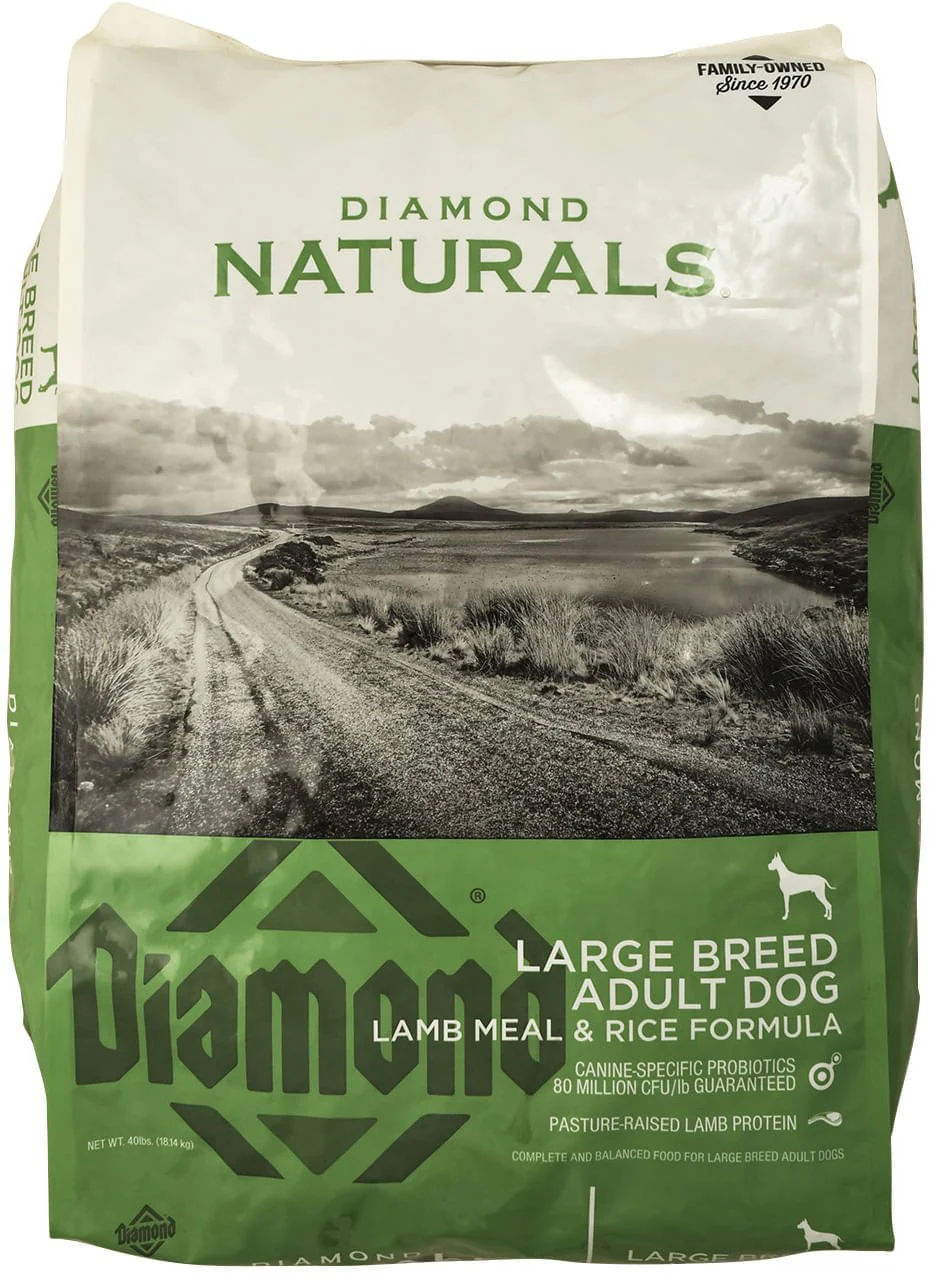 Diamond Naturals Large Breed Lamb Meal & Rice Adult Dog Food, 40 lbs - Pet's Shop