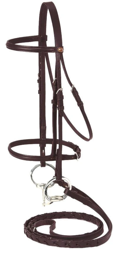 Miniature Raised Snaffle Bridle, Brown - Pet's Shop