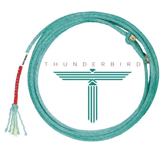 Thunderbird Heel Rope, Aqua, 36' - Pet's Shop