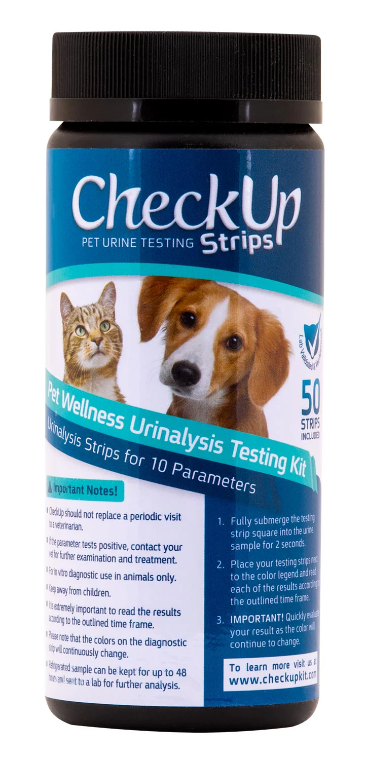 CheckUp 10-in-1 Urine Test Strips, Dog/Cat - Pet's Shop