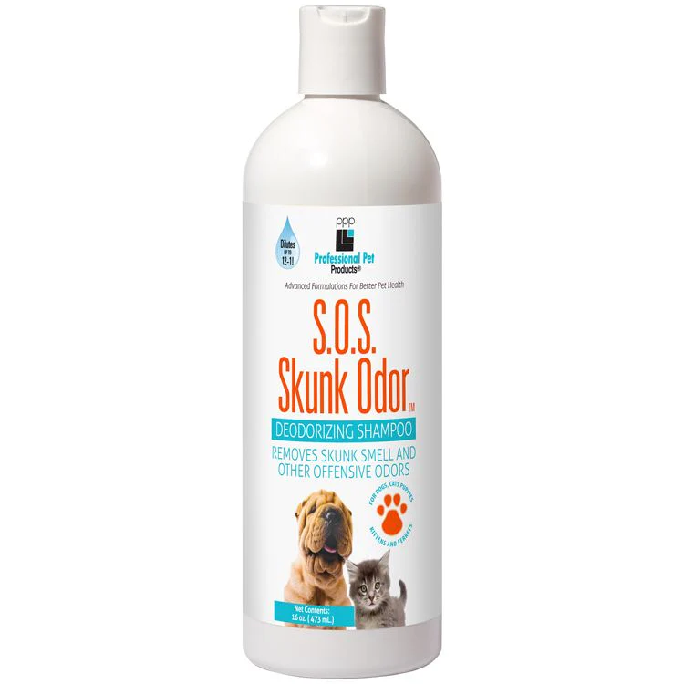 Skunk Odor Shampoo (SOS), 16 oz - Pet's Shop