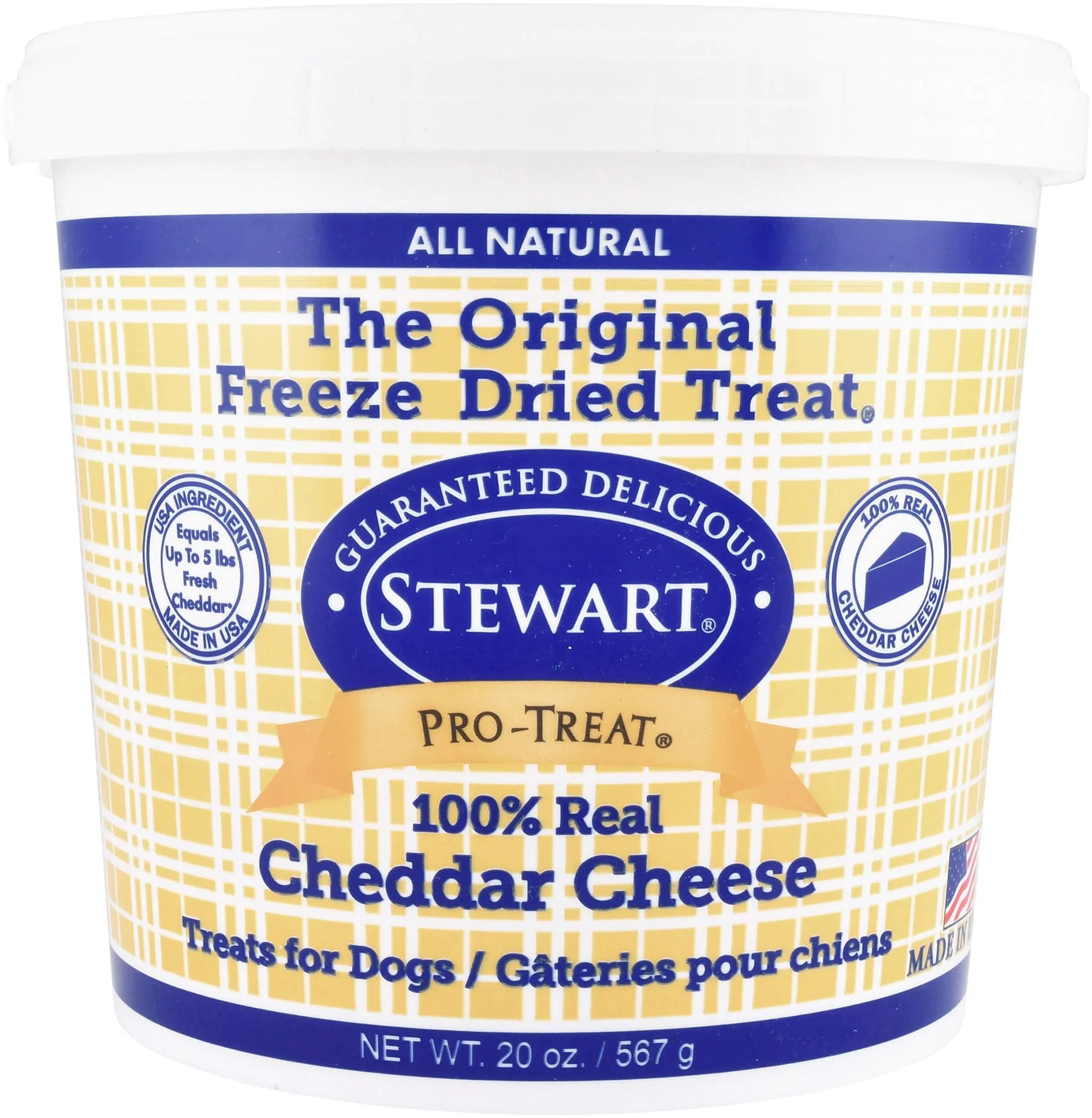 Stewart Pro-Treat Freeze-Dried Cheddar Cheese Treats for Dogs - Pet's Shop