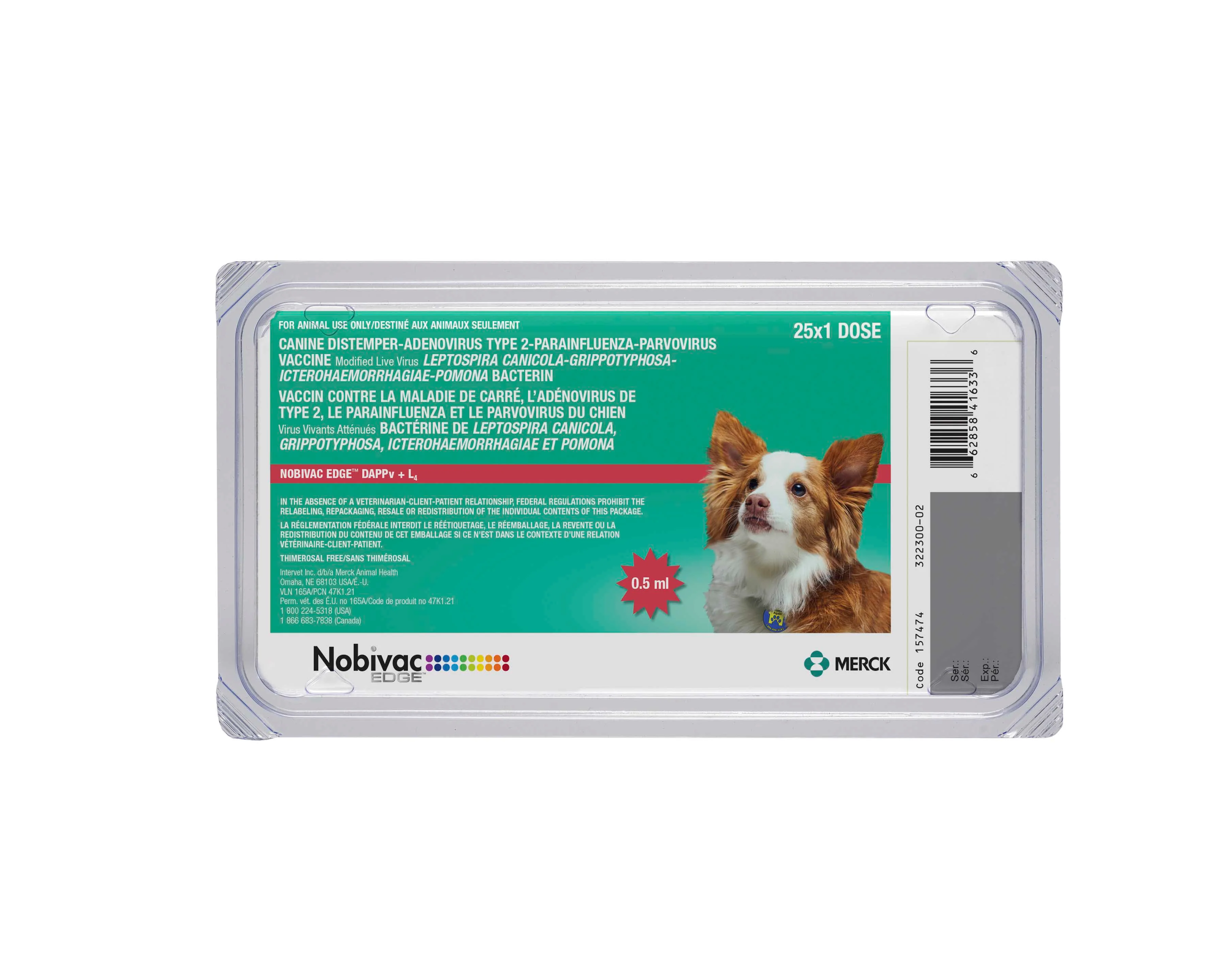 Nobivac EDGE DAPPVL4, 25 x 0.5mL Doses - Pet's Shop