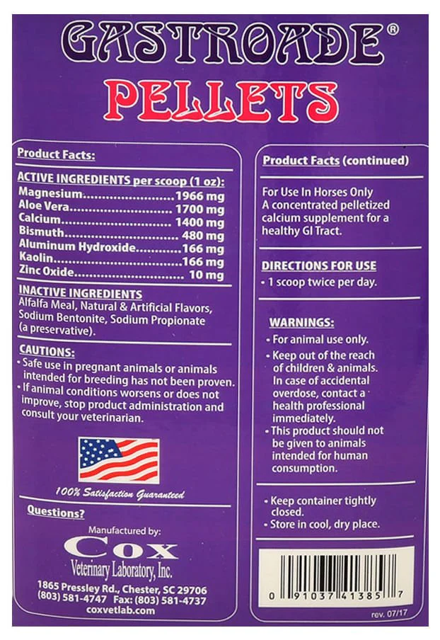 Gastroade Pellets for Healthy GI Tract in Horses - Pet's Shop