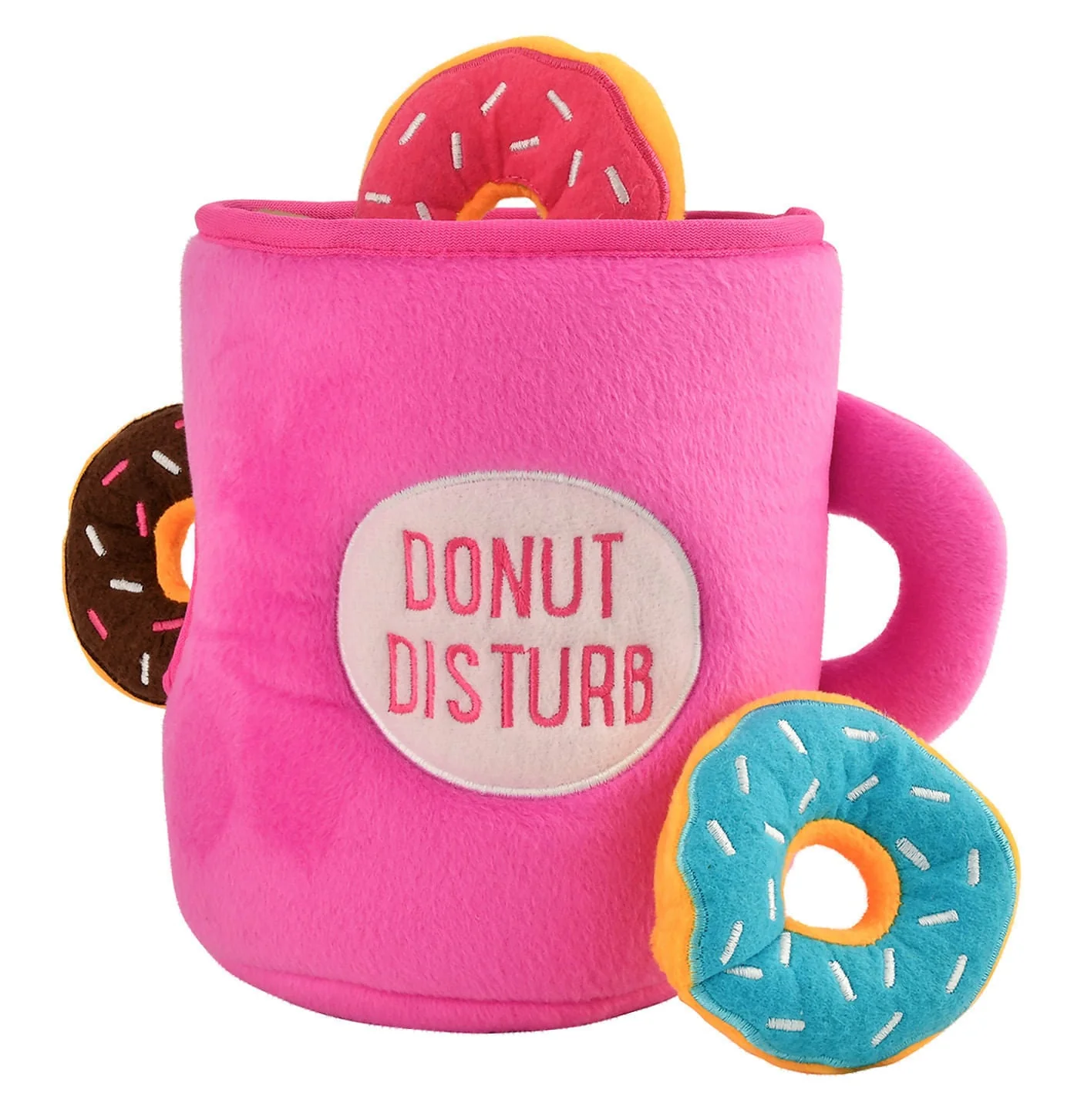 Zippy Paws Coffee & Donutz Burrow Plush Toy - Pet's Shop