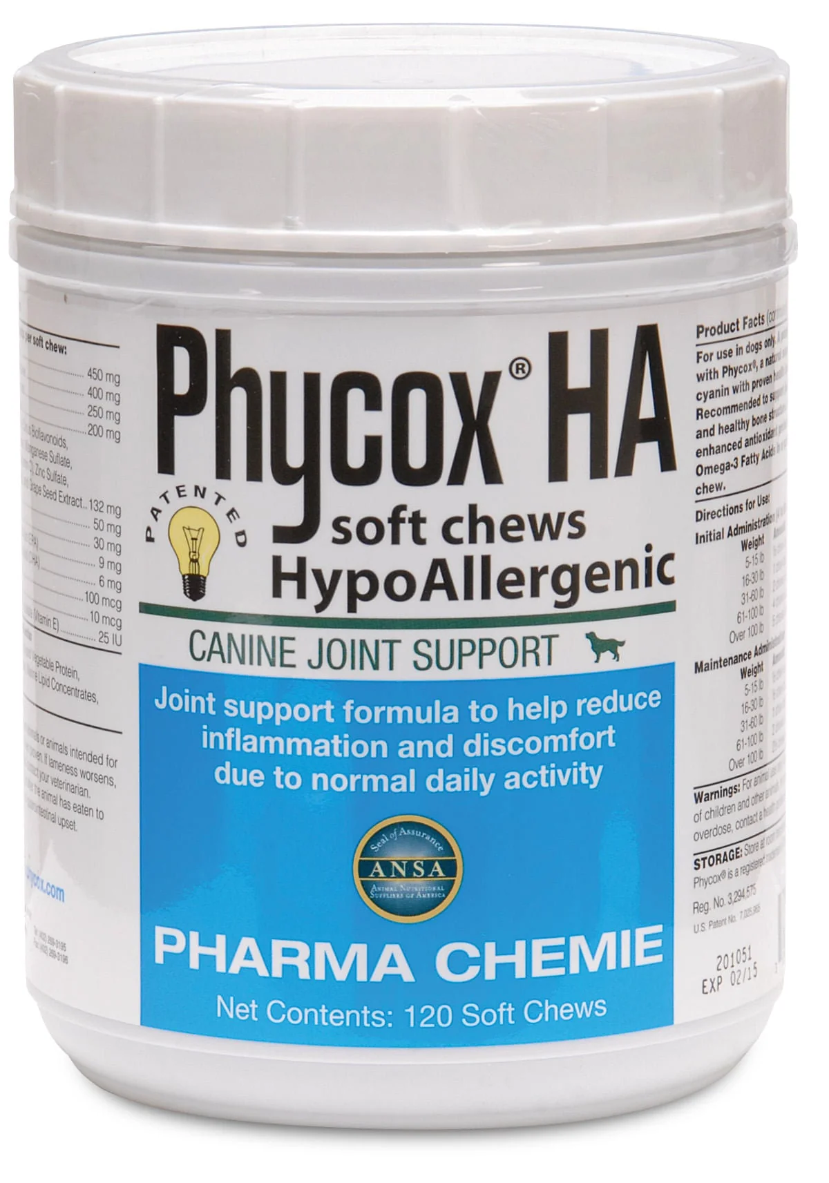 Phycox HA (HypoAllergenic) Soft Chews, 120 ct - Pet's Shop