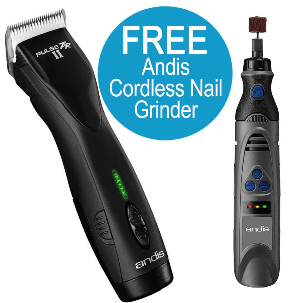 Pulse ZR II Clipper with FREE Cordless Nail Grinder - Pet's Shop