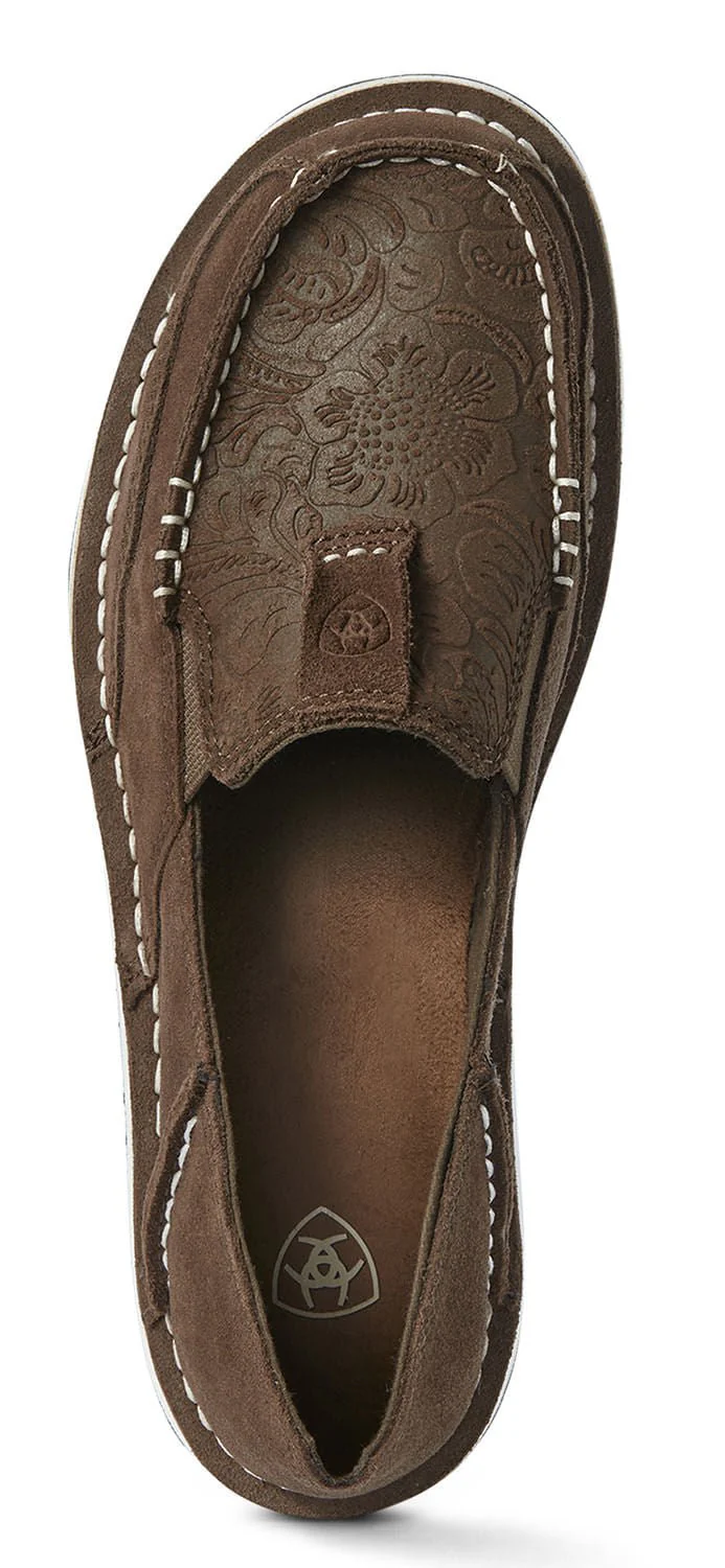 Ariat Women's Cruiser, Brown Suede Floral - Pet's Shop