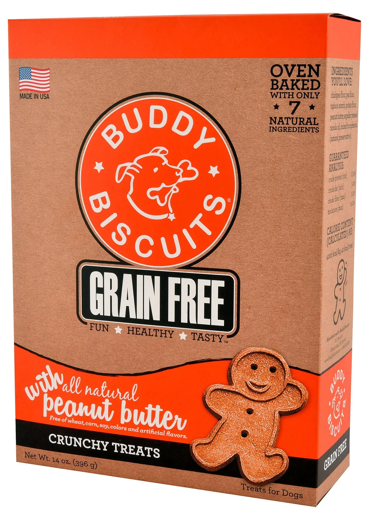 Grain-Free, Oven-Baked Buddy Biscuits, 14 oz - Pet's Shop