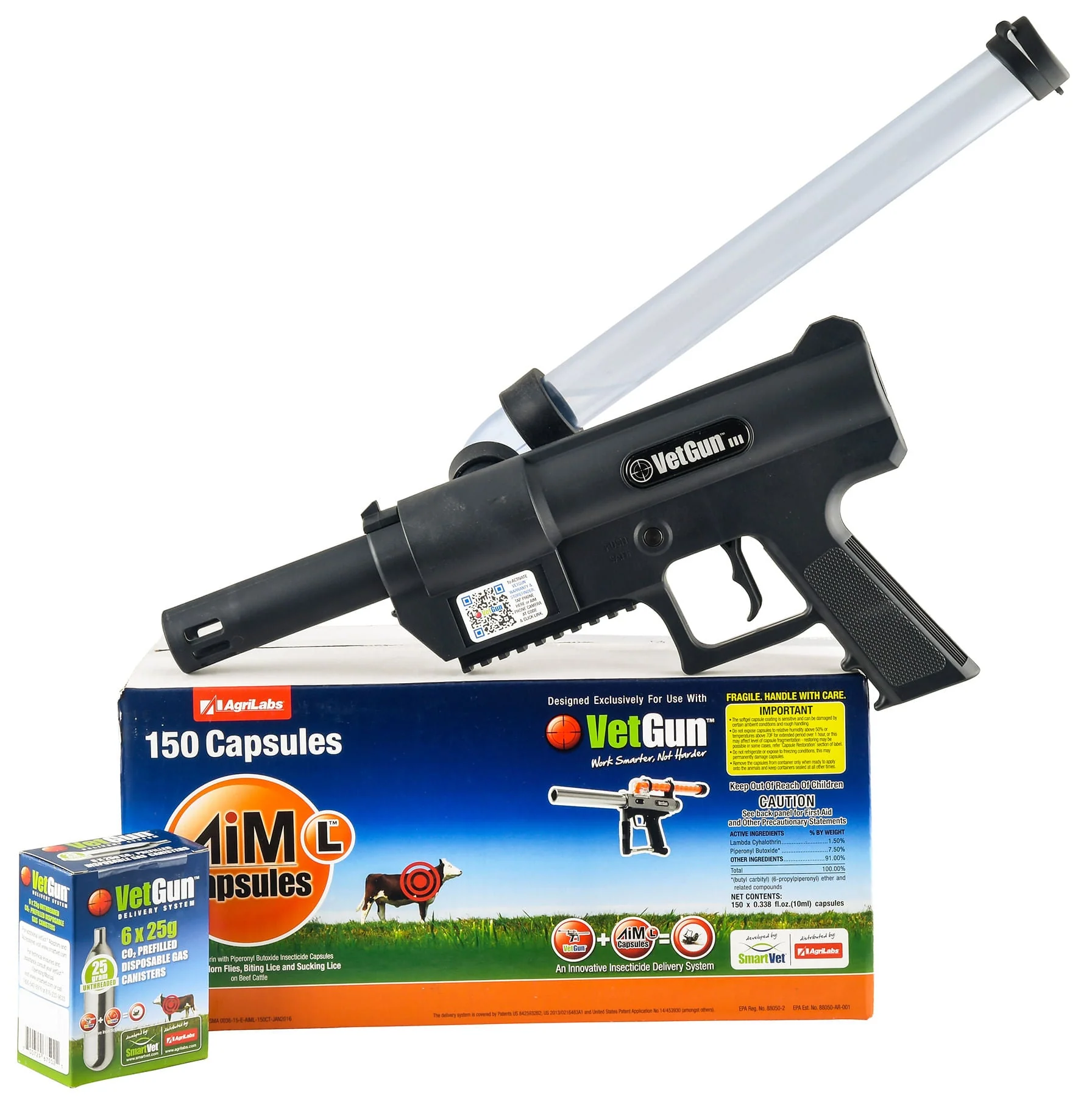 VetGun III AiM-L Cattle Insecticide Delivery System - 150 Cow Producer Kit - Pet's Shop