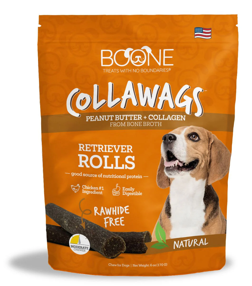 Collawags Retriever Rolls, Peanut Butter Flavor - Pet's Shop
