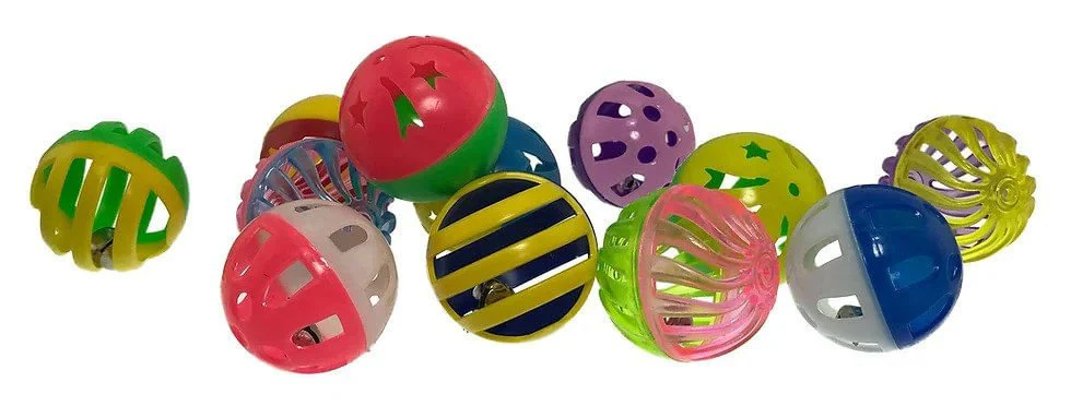 Kitty Jingle Balls, 4 pk, Assorted - Pet's Shop