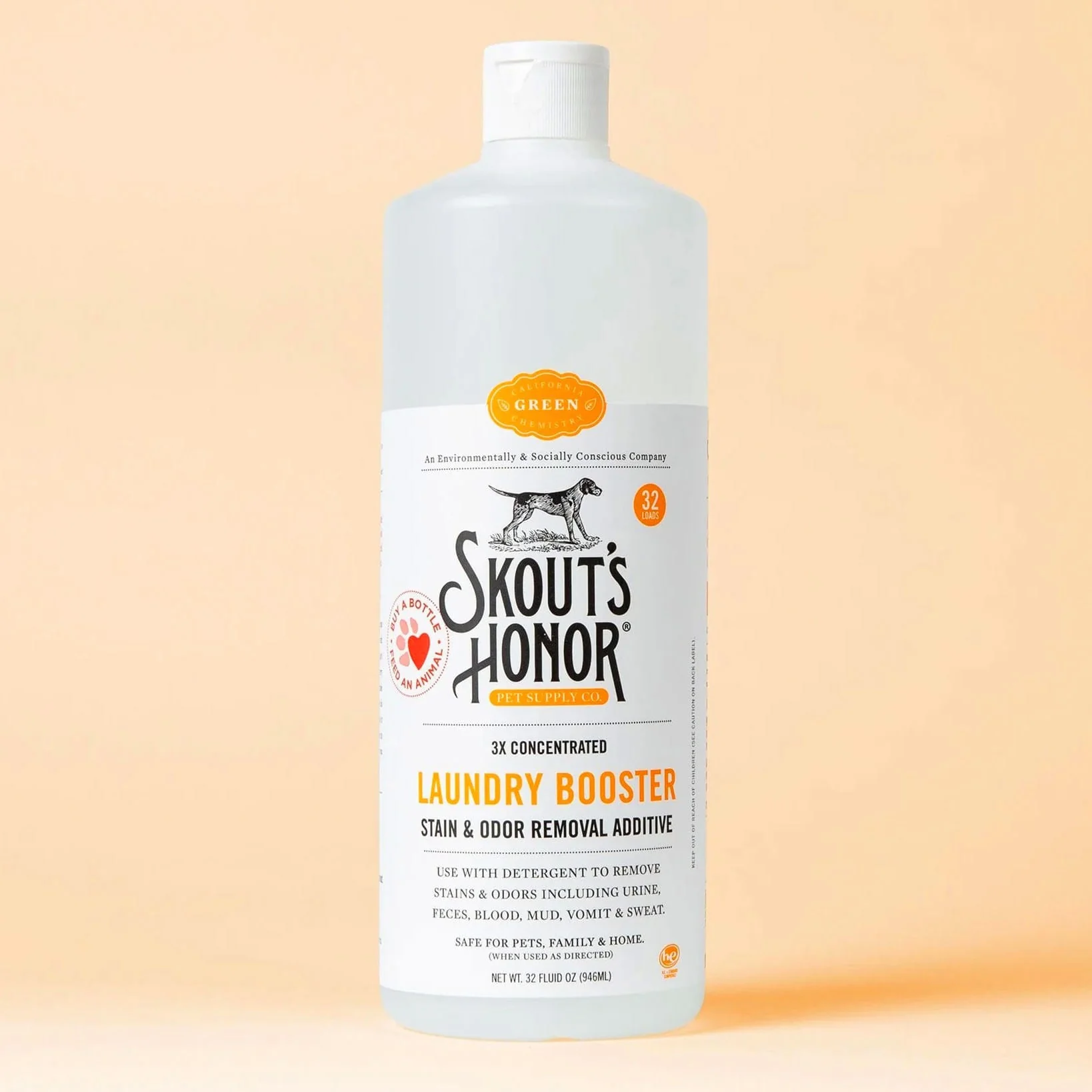 Laundry Booster, Stain & Odor Removal Additive, 32 oz - Pet's Shop