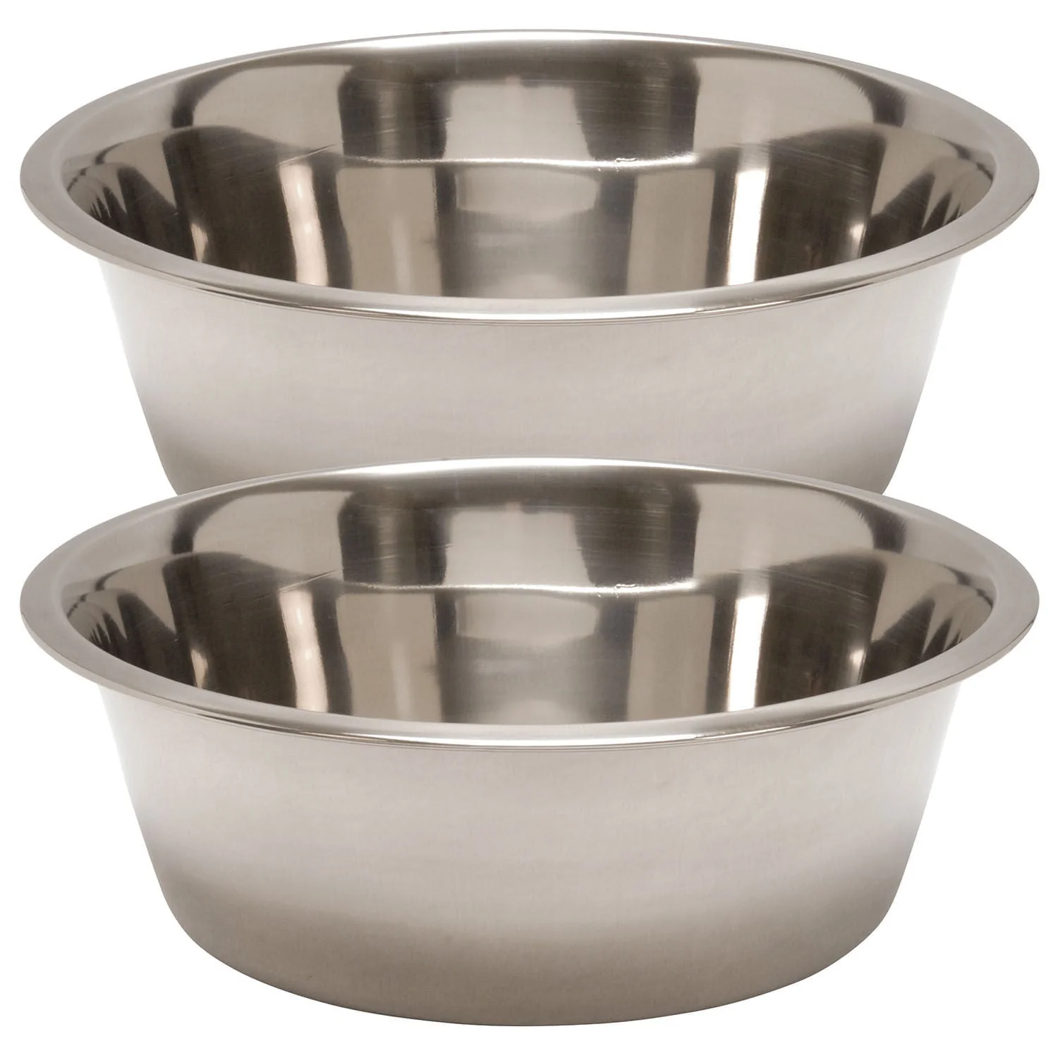 Standard-Weight Stainless Steel Food & Water Pet Bowls - Pet's Shop