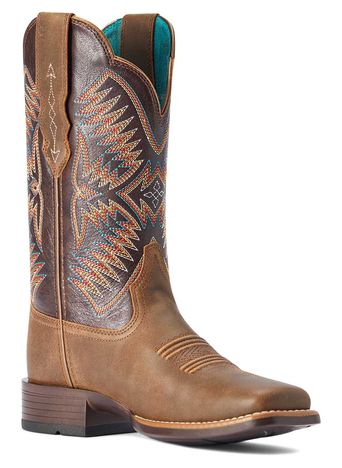Ariat Women's Odessa StretchFit Western Boot, Fateful Brown - Pet's Shop