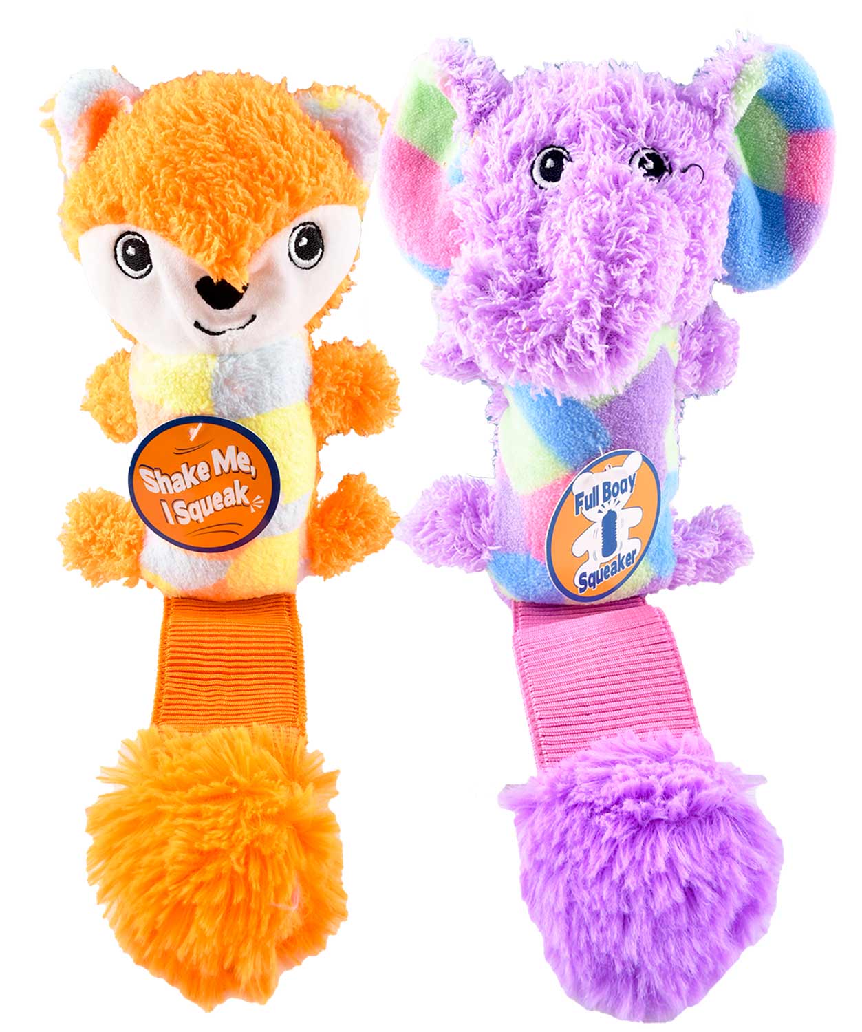 Shake & Squeak Cuddle Tugz Dog Toy, Assorted - Pet's Shop