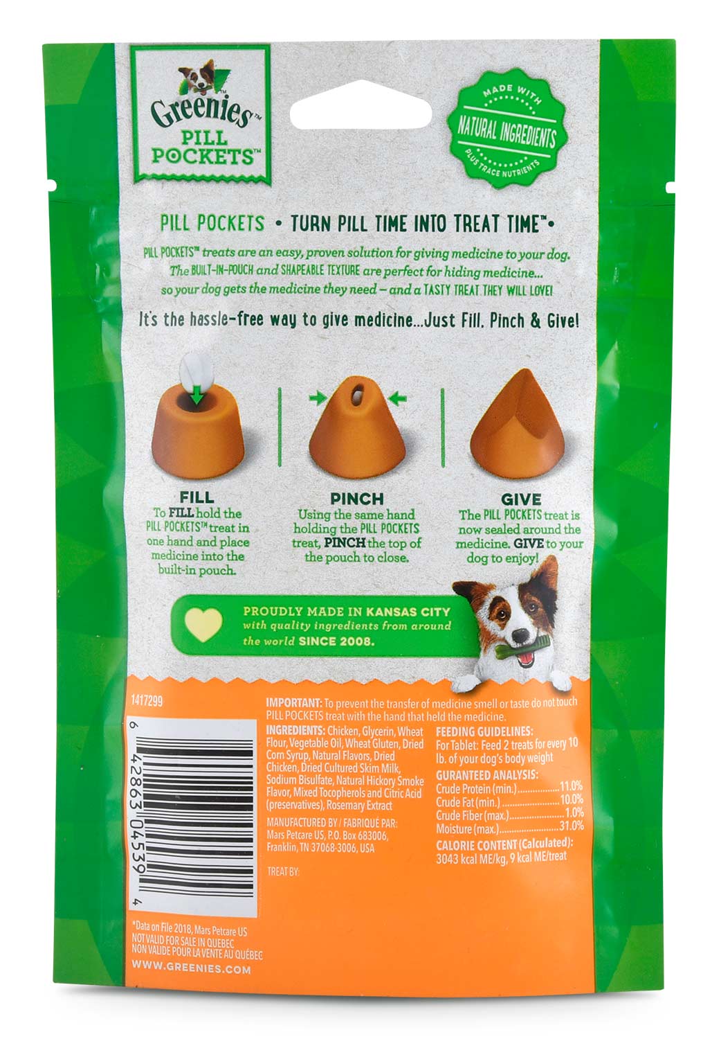 Greenies Pill Pockets for Tablets, 30 ct - Pet's Shop