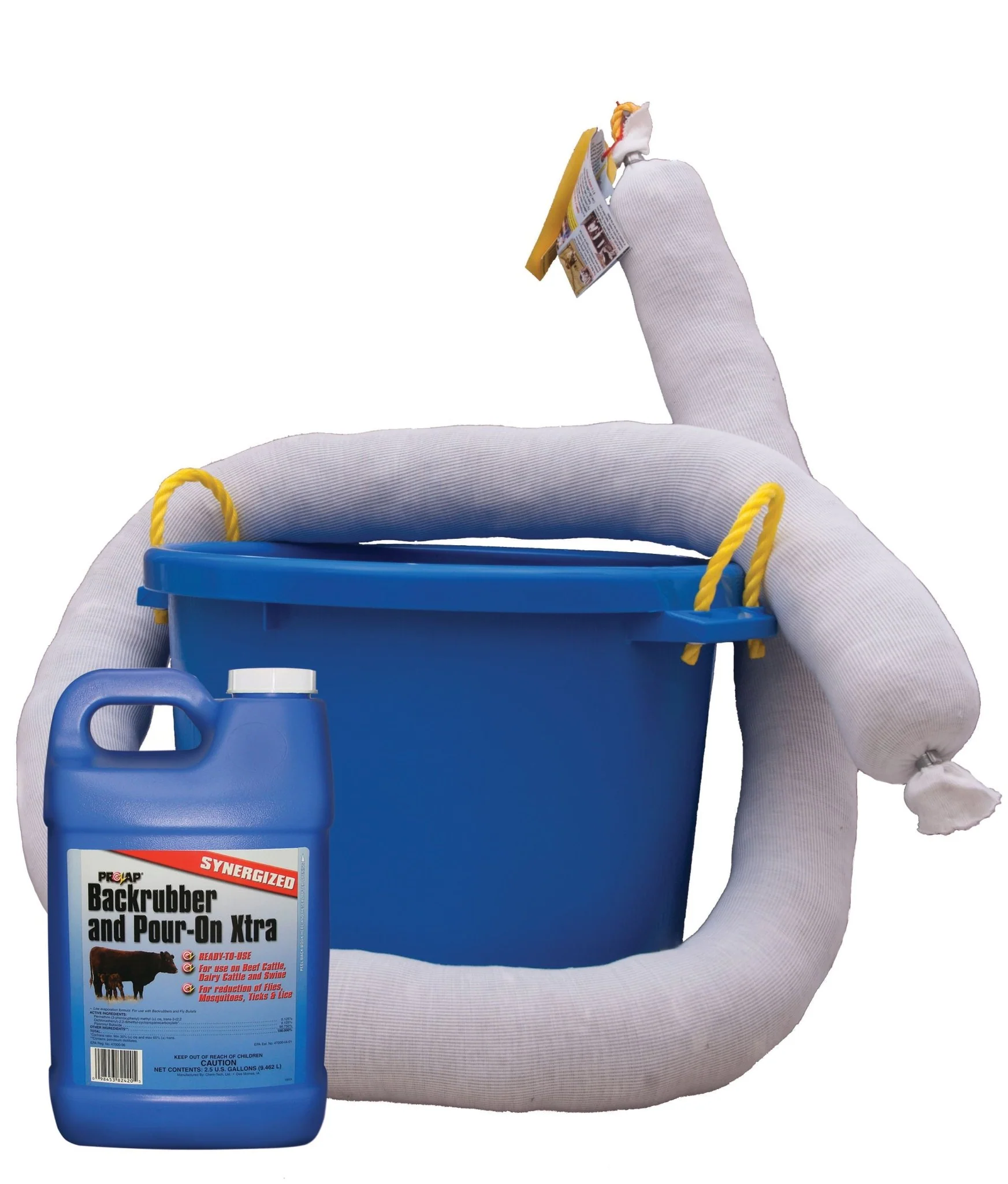 Cattle Rub Tub, 4 Piece Kit - Pet's Shop