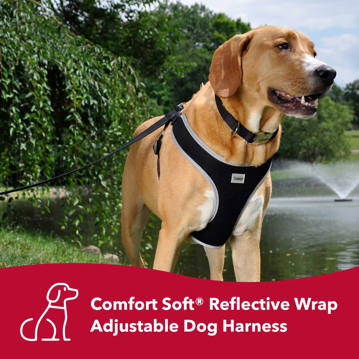 Comfort Soft Reflective Wrap Adjustable Dog Harness - Pet's Shop
