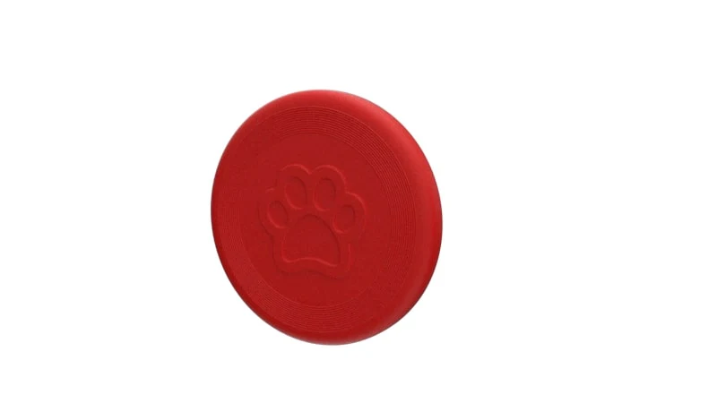 Red Paw Shaped Frisbee, Medium - Pet's Shop