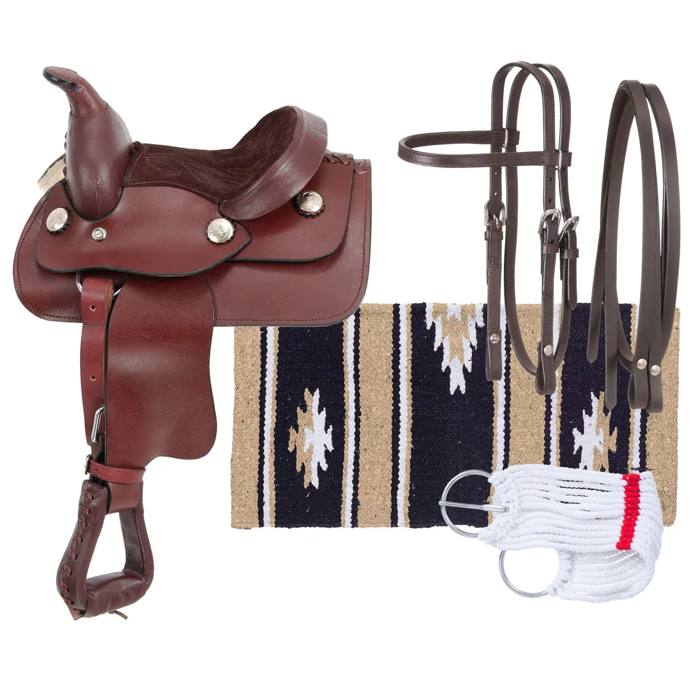 Miniature Western Leather Saddle Package - Pet's Shop