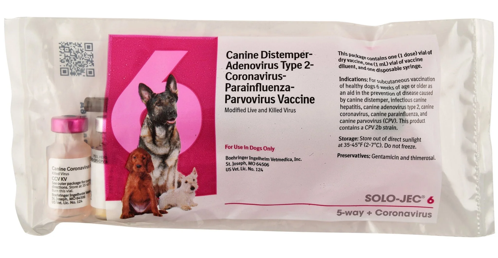 Solo-Jec 6 (6 Way Dog Vaccine), Single Dose - Pet's Shop