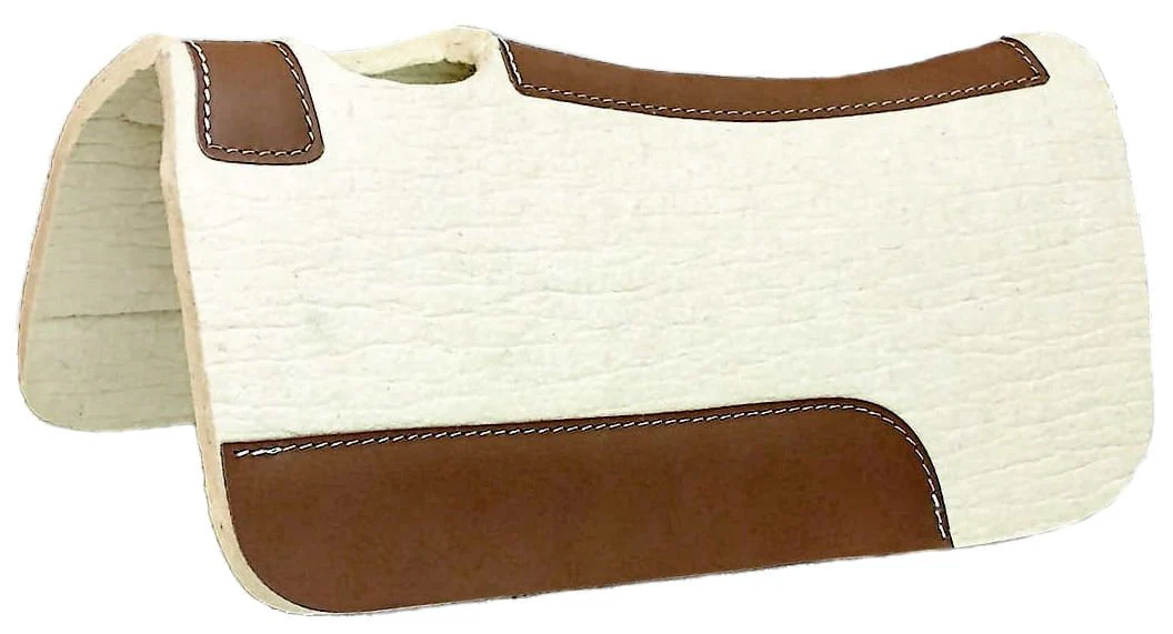 Blue Horse Pressed Wool Contoured Saddle Pad - Pet's Shop